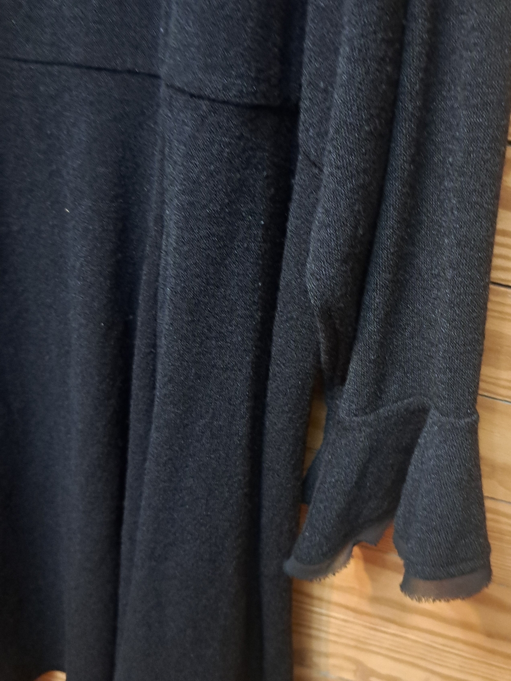 Ladies Torrid Sz 6X Black Long Sleeve Dress Vneck Office Pullon Soft - Picture 3 of 6